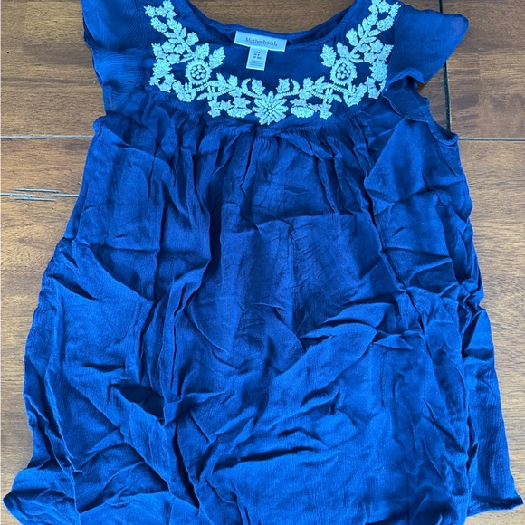 Set of two embroidered maternity tops size small - Picture 2 of 3